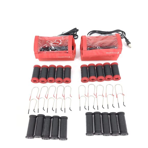 TWO Remington H-1015 Compact Ceramic Ionic Hot Rollers Curlers Compact Sets -GUC - Picture 2 of 13